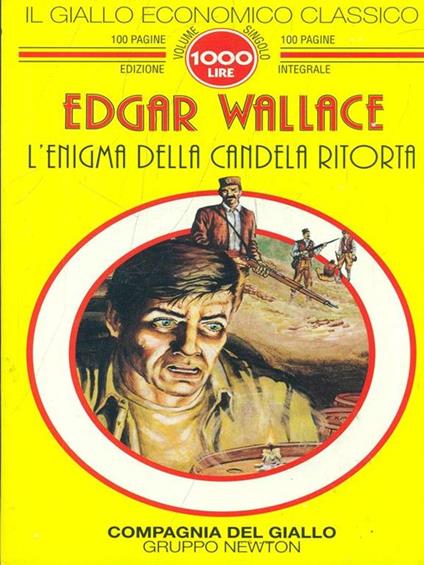L' enigma della candela ritorta - Edgar Wallace - copertina