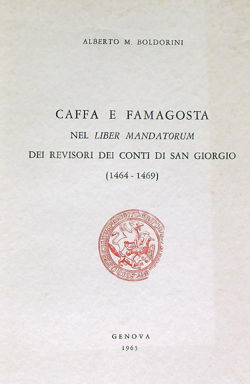 Caffa e famagosta nel liber mandatorum