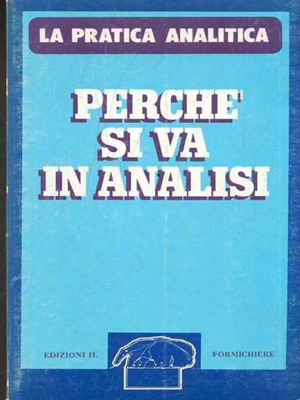 Perché si va in analisi  - copertina