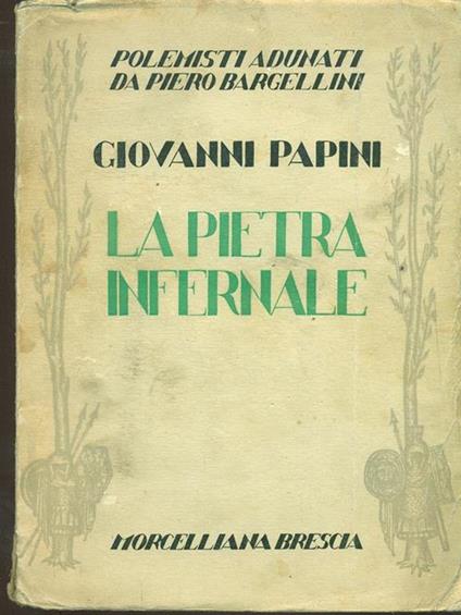 La pietra infernale - Giovanni Papini - copertina