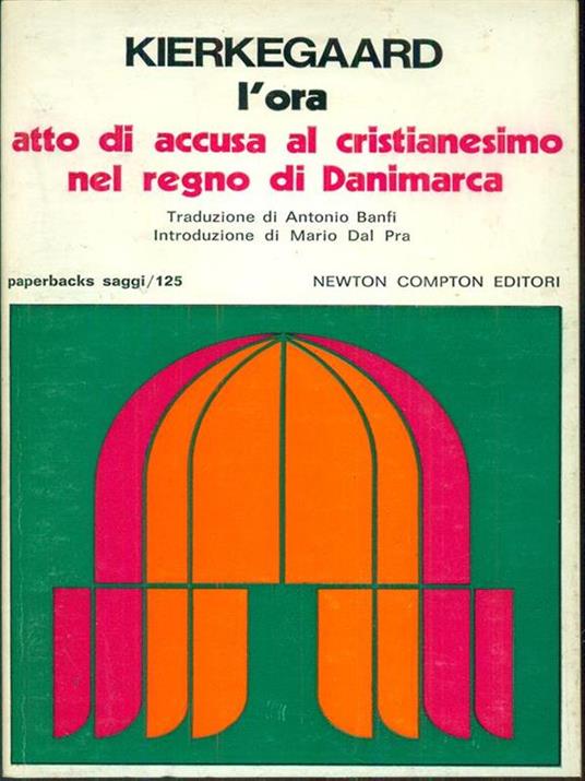 L' ora atto di accusa al cristianesimo nel regno di Danimarca - copertina