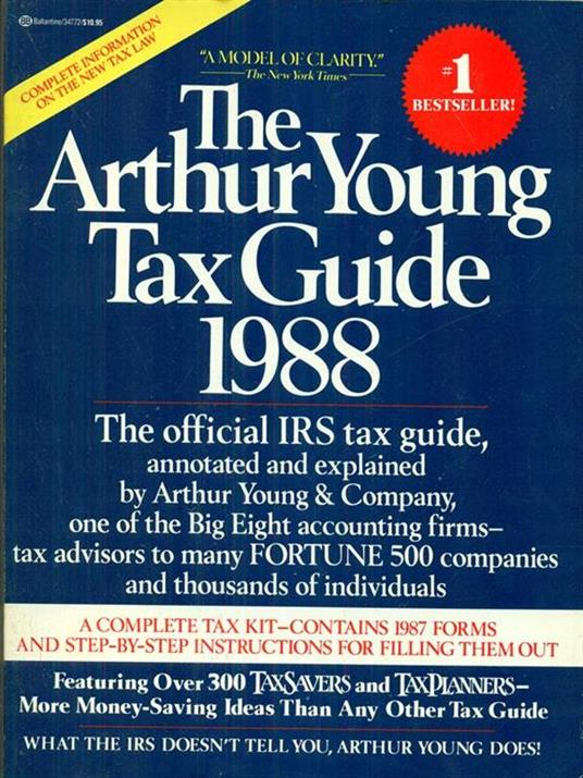 The Arthur Young Tax Guide 1988 - copertina
