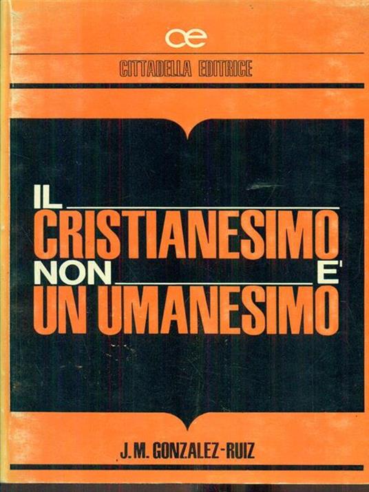 Il cristianesimo non è un umanesimo - copertina