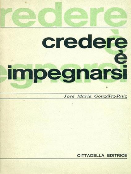 credere è impegnarsi - copertina