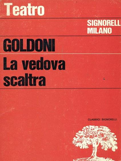 La vedova scaltra - Carlo Goldoni - copertina
