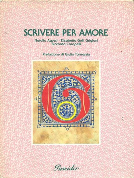 Scrivere per amore - Natalia Aspesi - copertina
