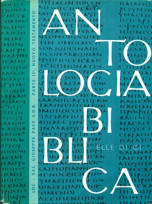 Antologia biblica II parte nuovo testamento - copertina