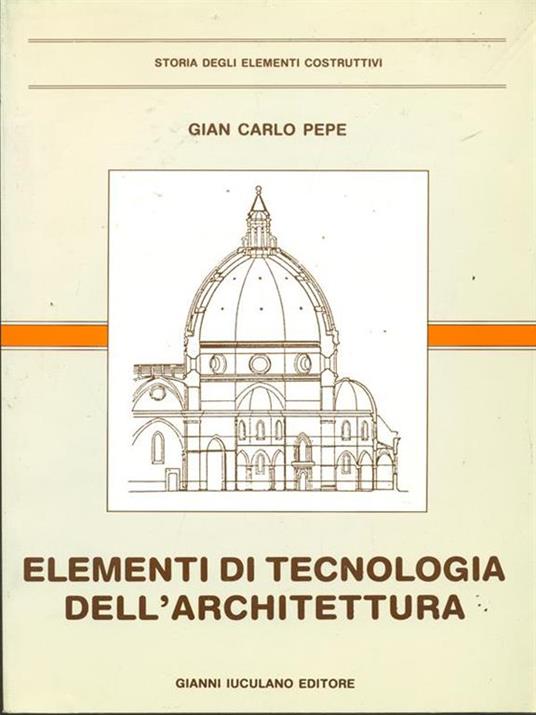 Elementi di tecnologia dell'architettura - copertina