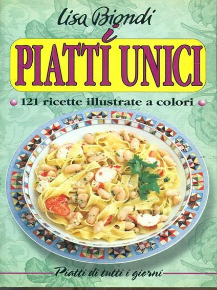 I piatti unici - Lisa Biondi - copertina