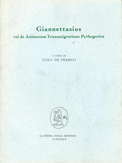 Giannettasius - Luigi De Franco - copertina