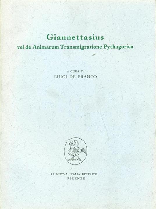 Giannettasius - Luigi De Franco - copertina