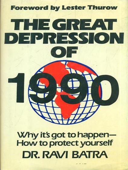 The great depression of 1990 - Ravi Batra - copertina