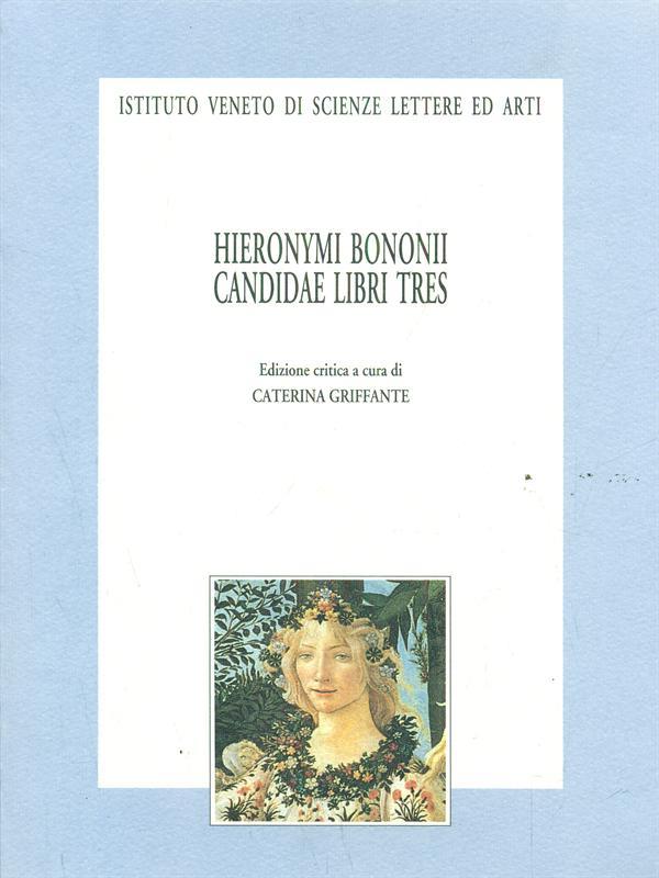Hieronymi Bonomi candidae libri tes