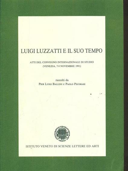Luigi Luzzatti e il suo tempo - copertina