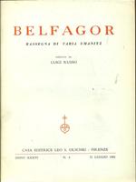 Belfagor anno XXXVI n4 / 31 Luglio 1981