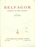 Belfagor anno XXXVII n1 / 31 gennaio 1982