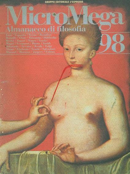 Micromega 2/98 Almanacco di filosofia - copertina