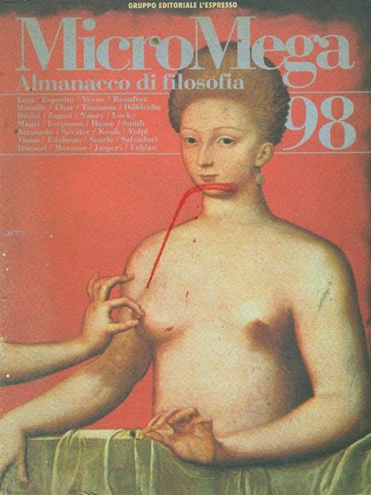 Micromega 2/98 Almanacco di filosofia - copertina