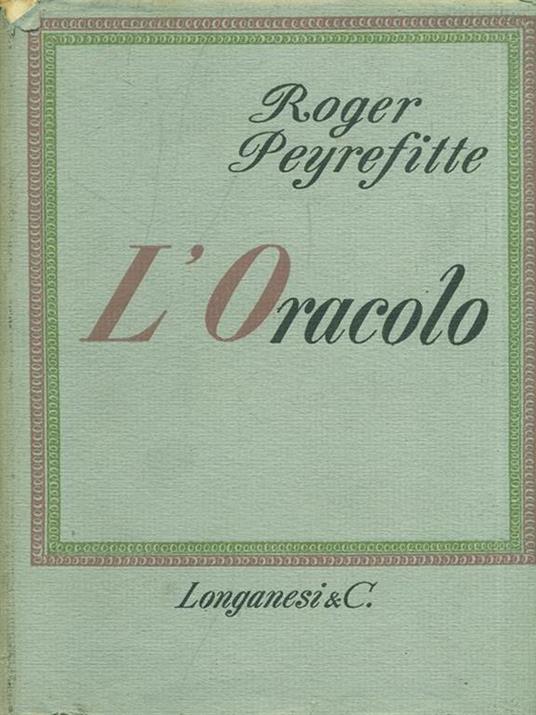 L' Oracolo - Roger Peyrefitte - copertina