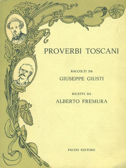 Proverbi toscani - Giuseppe Giusti - copertina