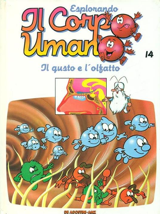 Esplorando il corpo umano 14 Il gusto e l'olfatto - copertina