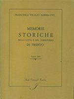 Memorie storiche della citta e del territorio di trento