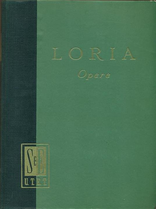 Opere - Achille Loria - copertina