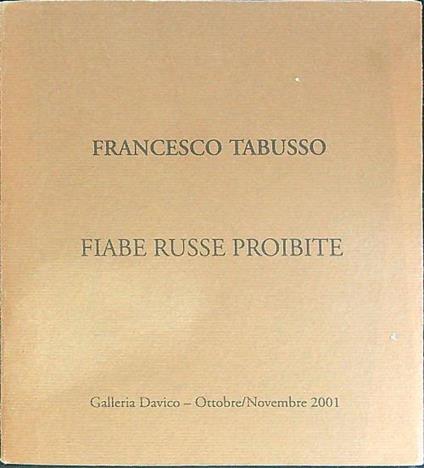 Fiabe russe proibite - Francesco Tabusso - copertina