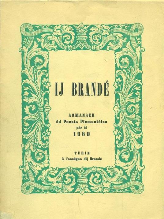 Ij Brande' armanach ed Poedia Piemonteisaper el 1960 - copertina
