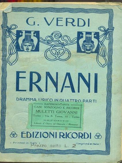 Ernani - Giuseppe Verdi - copertina