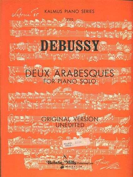 Deux arabesques for piano solo - Claude Debussy - copertina