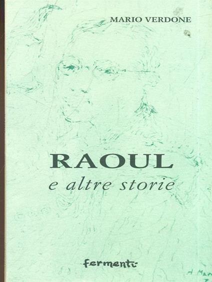 Raoul e altre storie - Mario Verdone - copertina