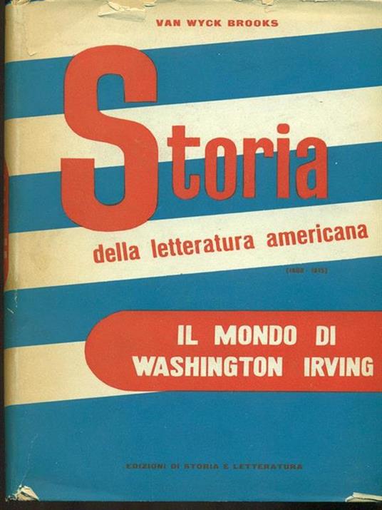 Il mondo di Washington Irving - Van Wyck Brooks - copertina
