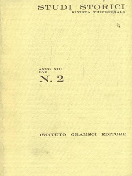 Studi Storici N. 2/1972 - copertina