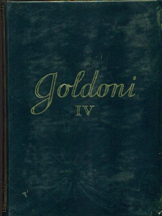 Goldoni IV - Giuseppe Ortolani - copertina