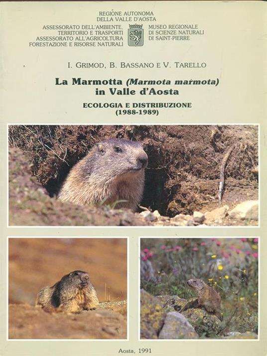 La marmotta in Valle d'Aosta - copertina
