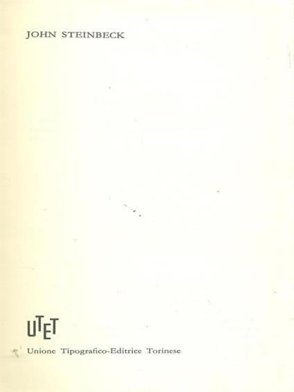 John Steinbeck. Opere - John Steinbeck - copertina