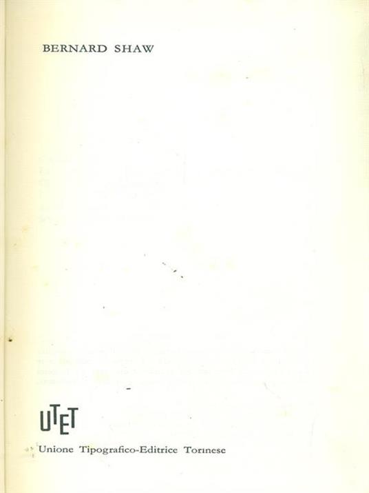 Bernard Shaw - George Bernard Shaw - copertina