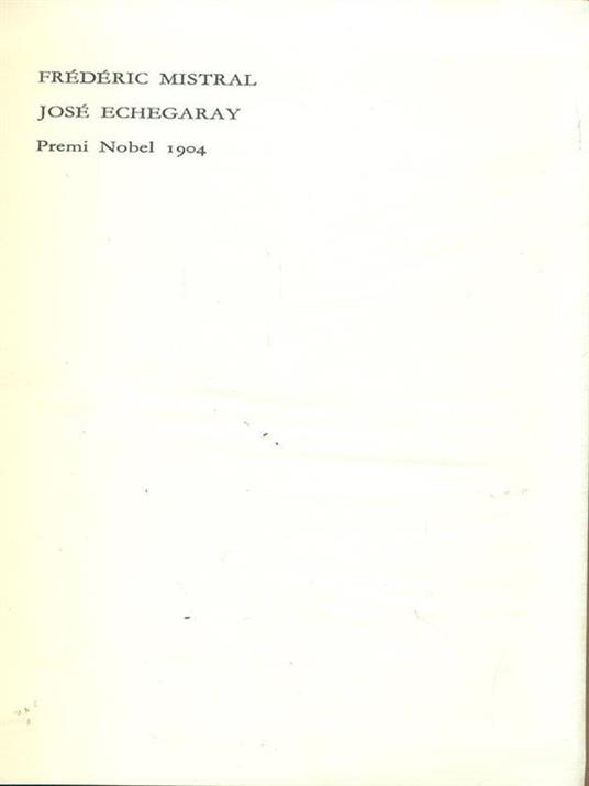 Echegaray. Mistral - copertina