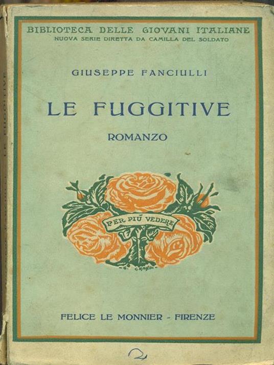 Le fuggitive - Giuseppe Fanciulli - copertina