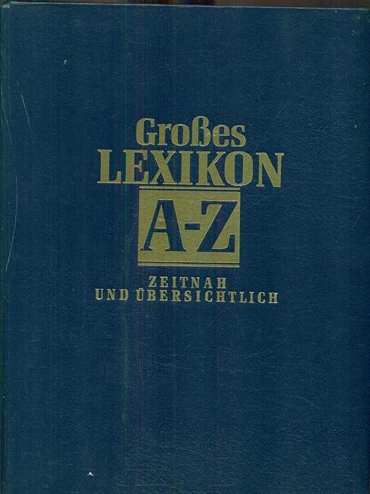Grosses Lexikon a-z - copertina