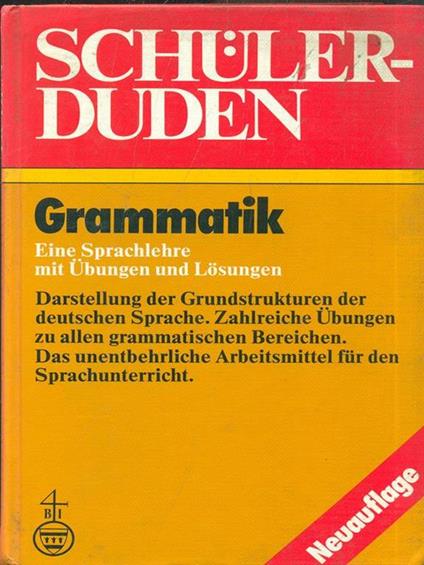Schulerduden Grammatik - copertina