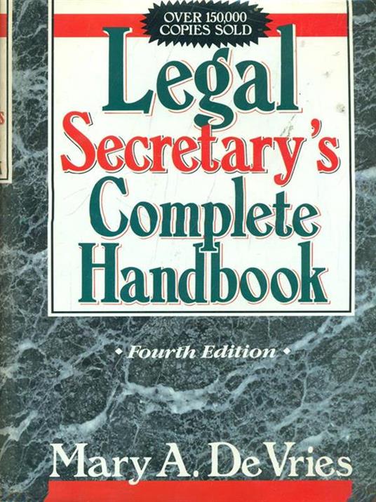 Legal Segretary's Complete Handbook - copertina