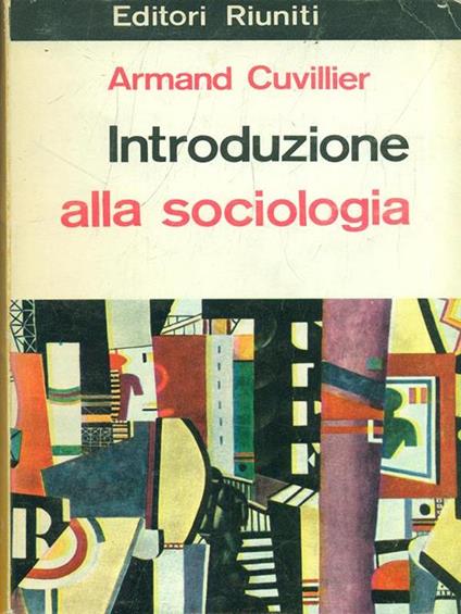 Introduzione alla sociologia - Armans Cuvillier - copertina