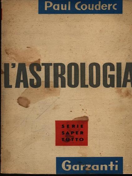 L' Astrologia - Paul Couderc - copertina