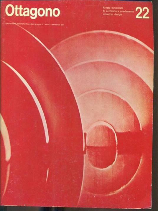 Ottagono 22 / anno 6 /settembre 1971 - copertina