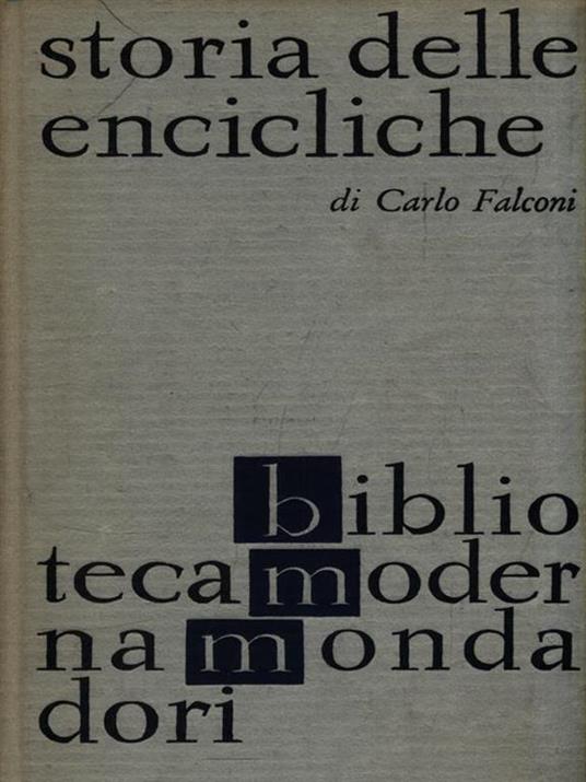 Storia delle encicliche - Carlo Falconi - copertina