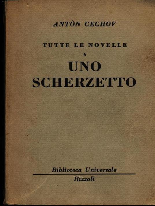 Uno scherzetto - Anton Cechov - copertina