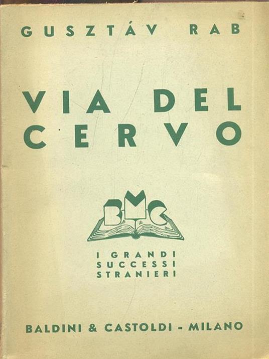 Via del cervo - copertina