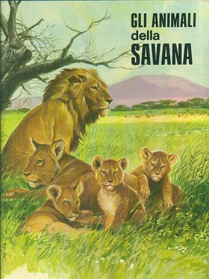animali della savana - copertina